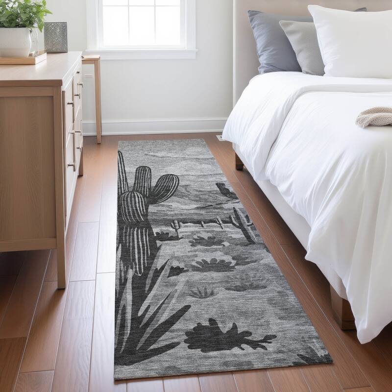 Machine Washable Indoor/ Outdoor Southwestern Mesa Chantille Rug