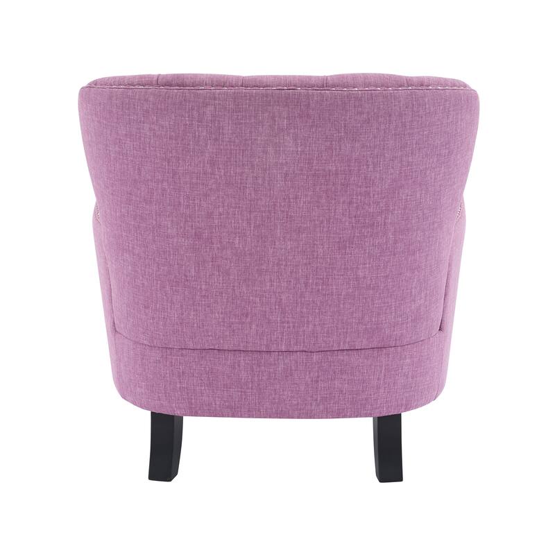 Upholstered Lounge Chair with Nailhead Trim