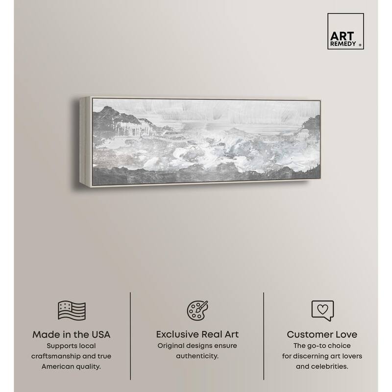 Inspired Neutral Morning Panoramic Canvas by Art Remedy