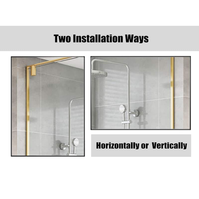 Modern Rectangle Framed Bathroom Vanity Mirror Accent Wall Mirror