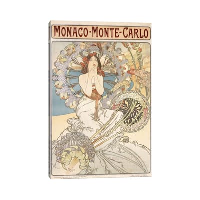 iCanvas "Monaco, Monte Carlo, 1897" by Alphonse Mucha Canvas Print