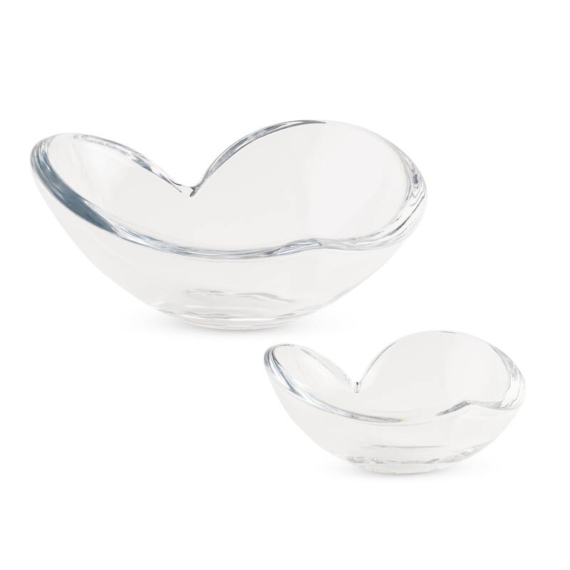 Nambe Glass Heart Bowl