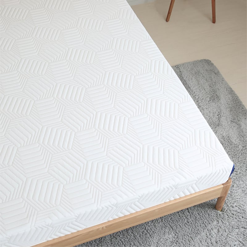 12 Inch Gel Memory Foam Mattress, Green Tea Fiberglassfree Mattress