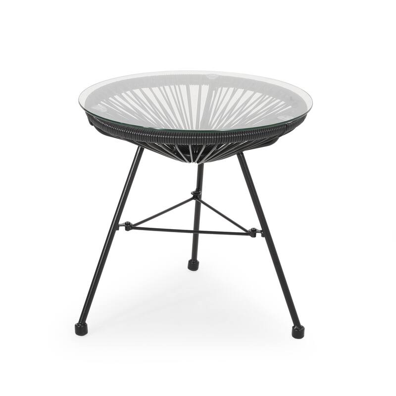 Java Outdoor 2-seater Wicker Chat Set by Christopher Knight Home