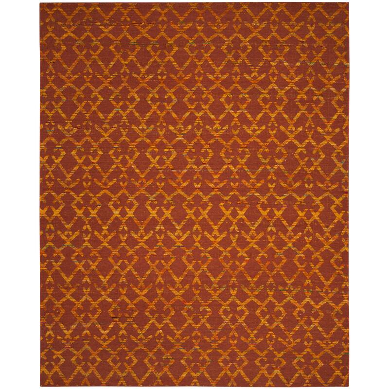 SAFAVIEH Handmade Straw Patch Danyell Modern Wool Rug