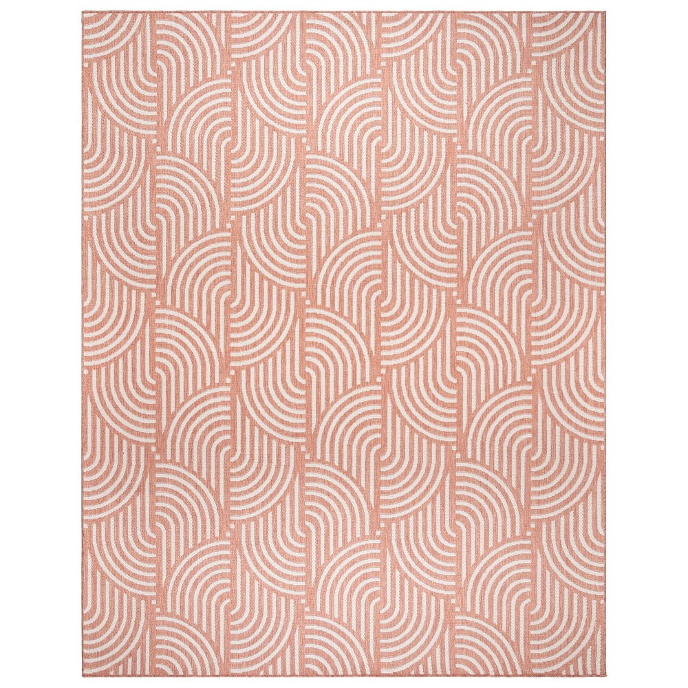 Gertmenian Savara Global Geometric Polypropylene Indoor Outdoor Performance Flatweave Area Rug Collection