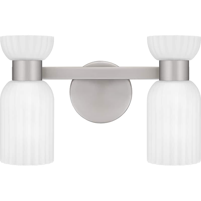 Rembrandt 2-Light Brushed Nickel Vanity Light