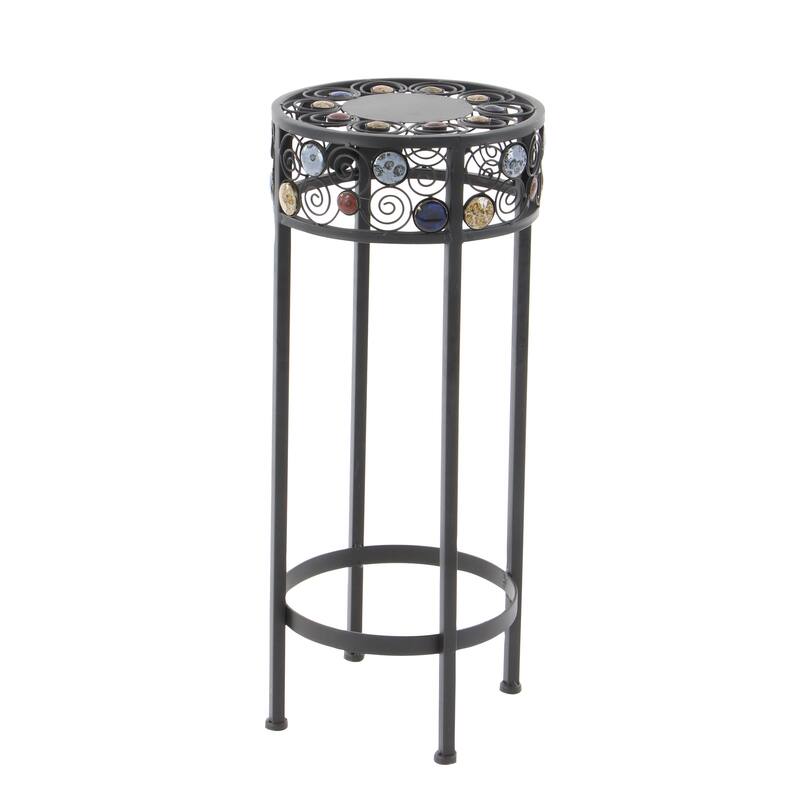Black Iron Traditional Plantstand (Set of 3)
