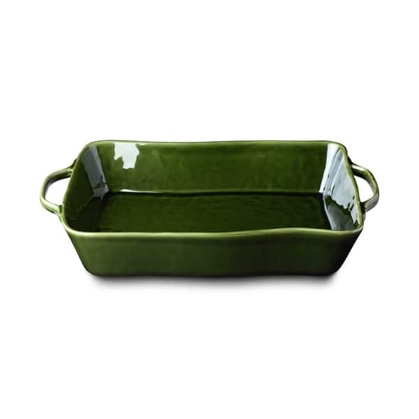 slide 2 of 5, Certified International Verde Large Rectangular Baker 16" x 10.25" x 3" - 16.00"W x 10.25"D x 3.00"H