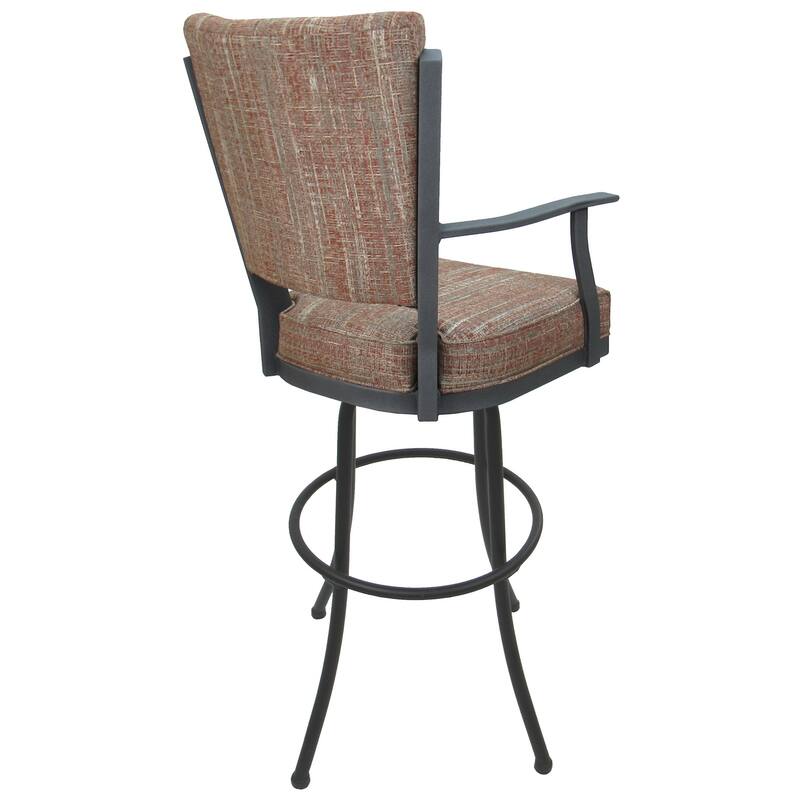 Swivel Extra Tall 34" (35") Metal Bar Stool Montana on Noam Base - 34" Seat