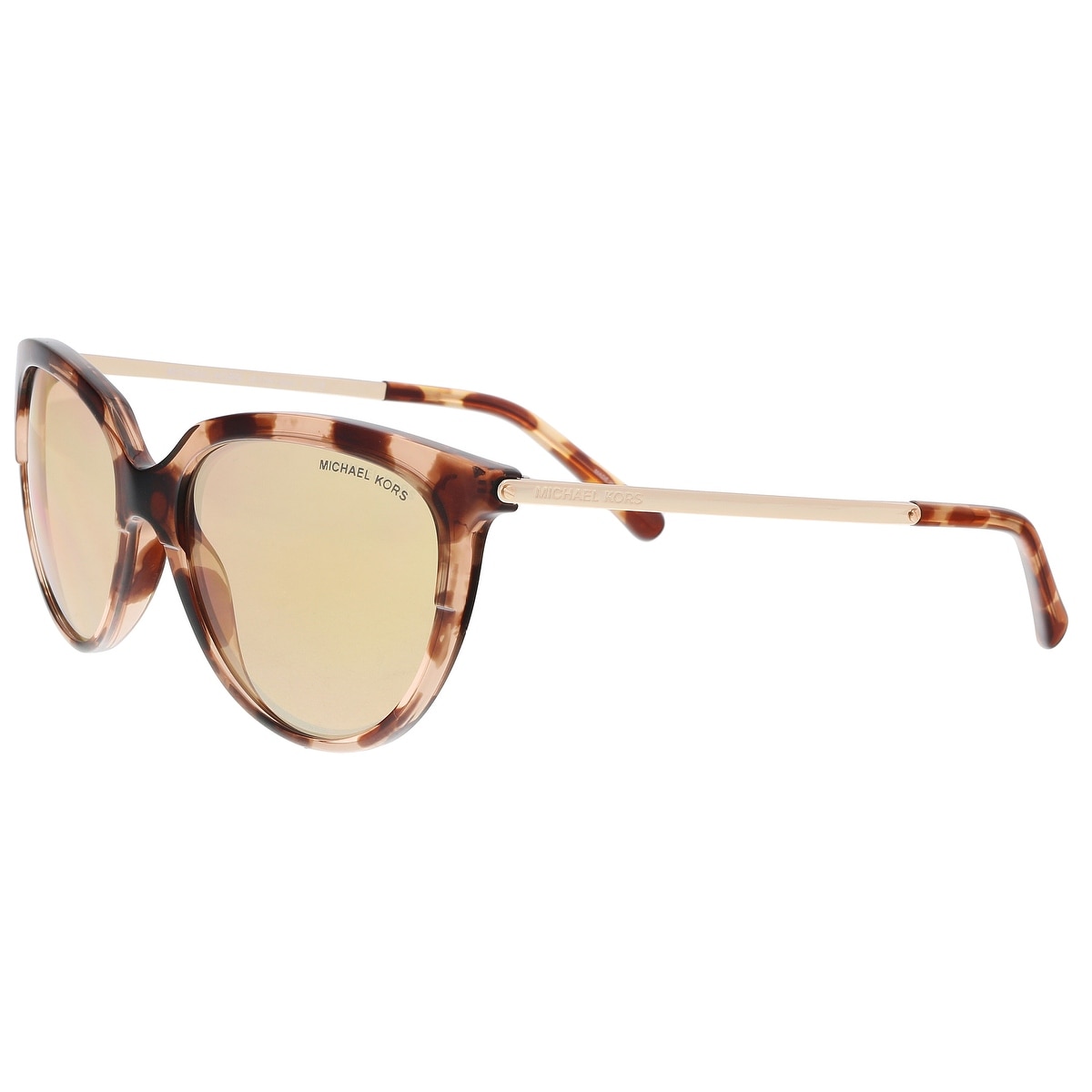 Shop Michael Kors Mk2051 3162r1 Pink Tortoise Cat Eye Sunglasses