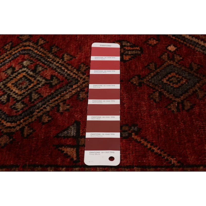 ECARPETGALLERY Hand-knotted Konya Anatolian Red Wool Rug - 3'10 x 10'10