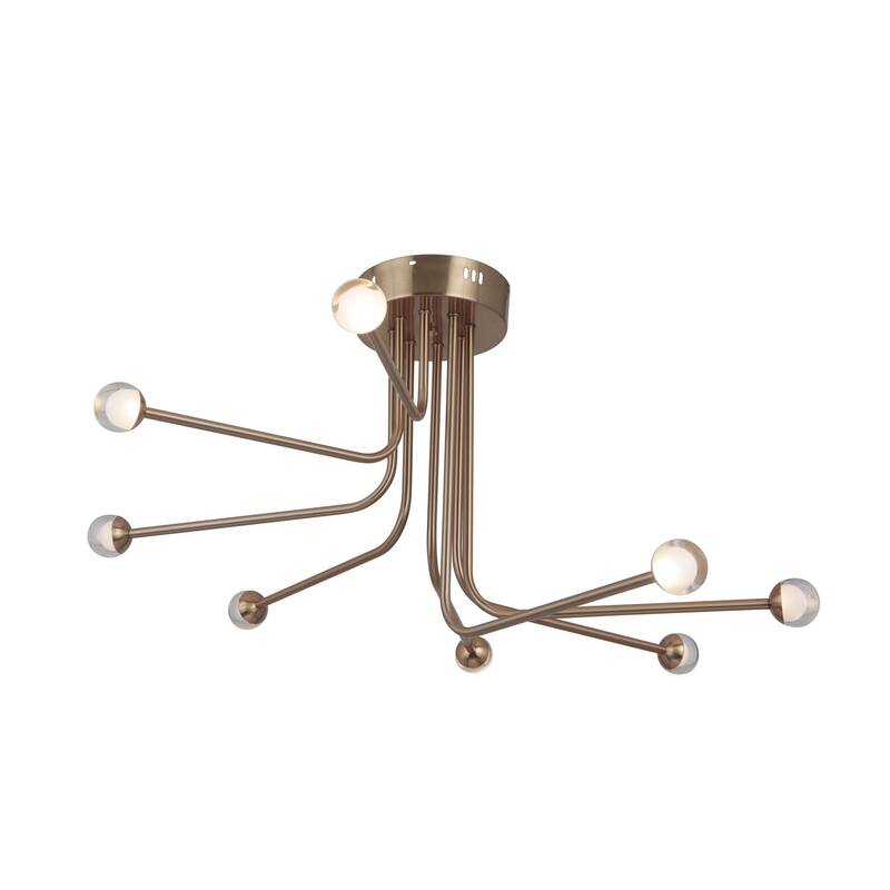 Craftmade Solis 8 Light 33" Wide Integrated LED Flush Mount Ceiling