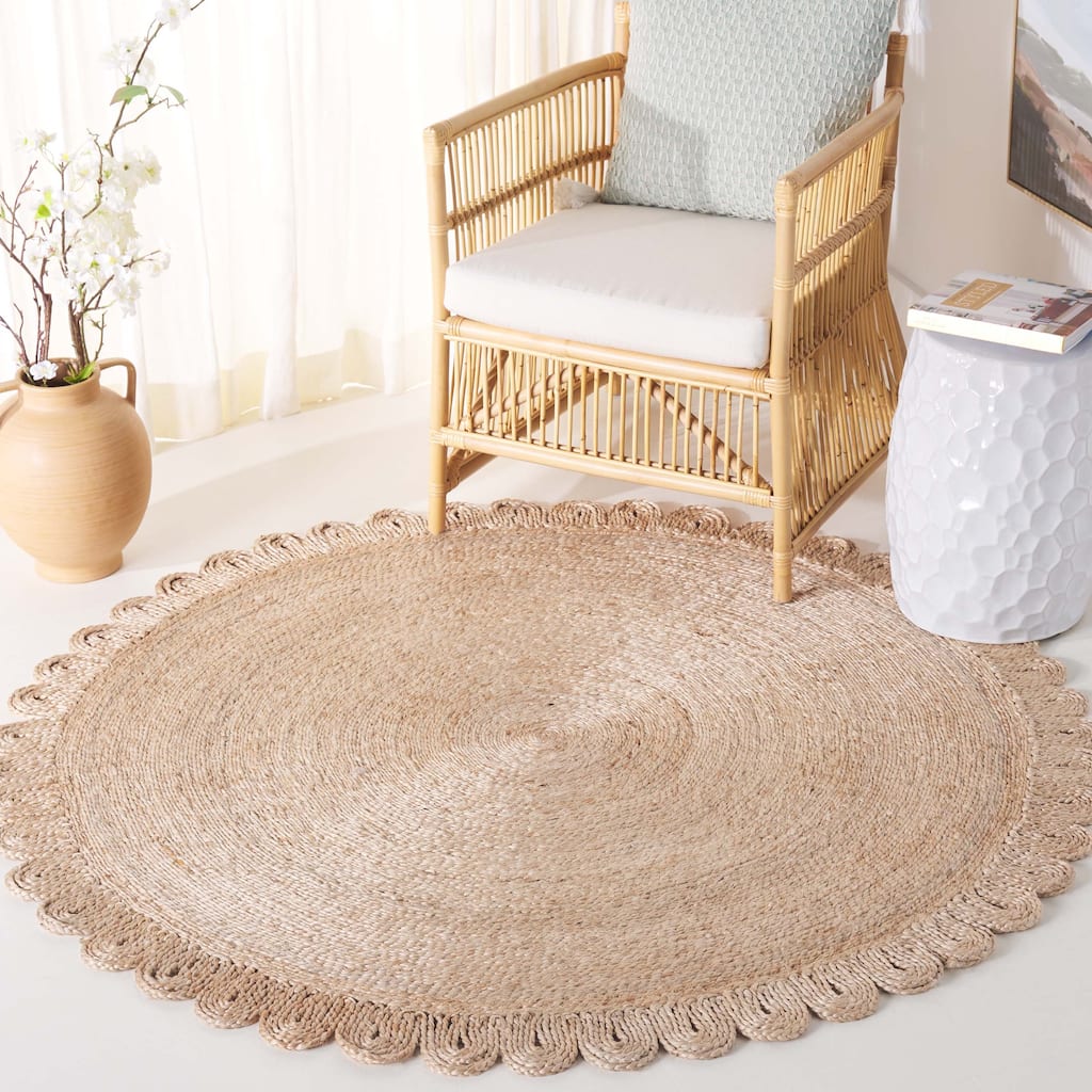 SAFAVIEH Natural Fiber Cliffie Farmhouse Country Cottage Jute Rug