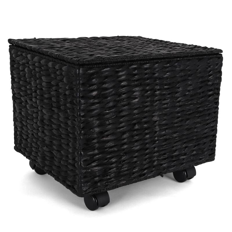 Seagrass Rolling File Cabinet - Black - Letter