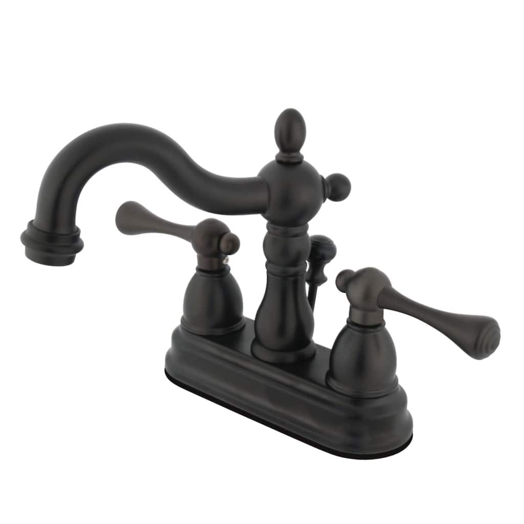 Kingston Brass Heritage Centerset Bathroom Faucet with Brass Pop-Up
