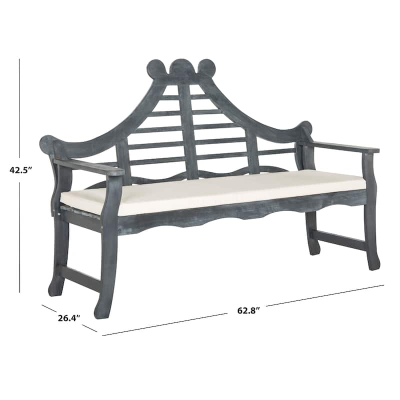 SAFAVIEH Outdoor Belen Bench - 26Wx63Dx43H