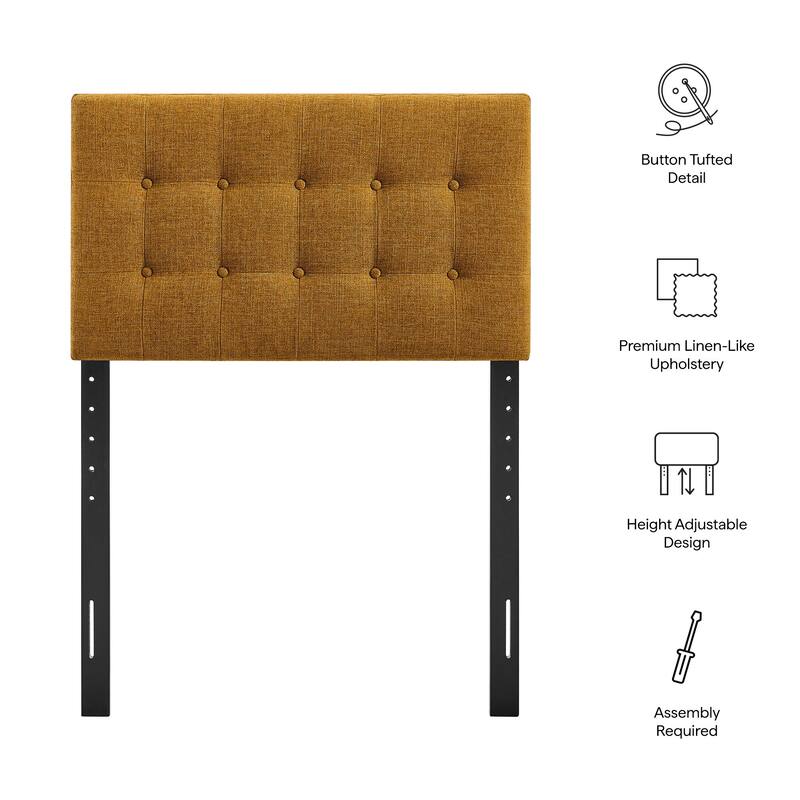 Emily Upholstered Fabric Headboard