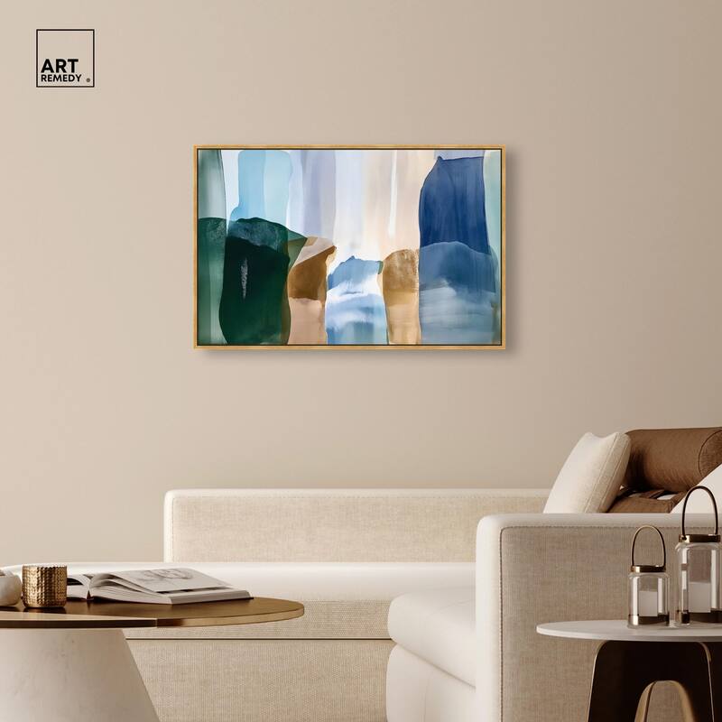 Contoured Calm II Canvas by Art Remedy