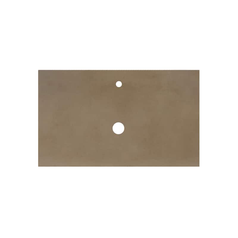 NativeStone Concrete Vanity Top - Vessel Sink Cutout with Single Faucet Hole (Top Only)