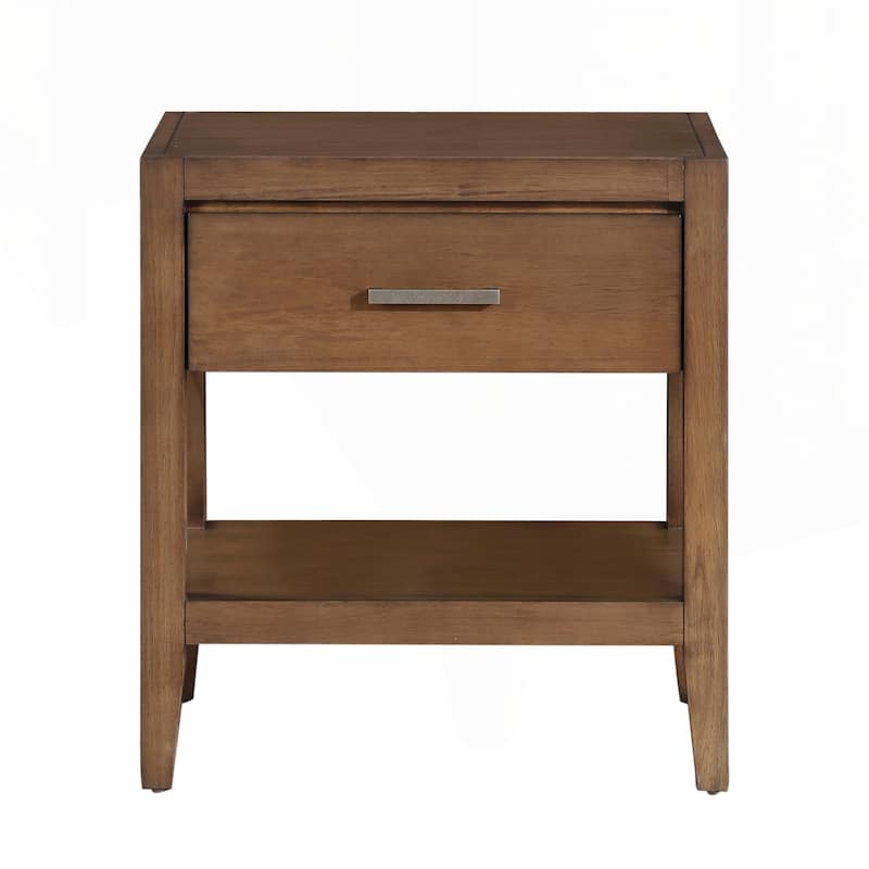 Versatile Transitional Nightstand with Stylish Design and Practical Storage