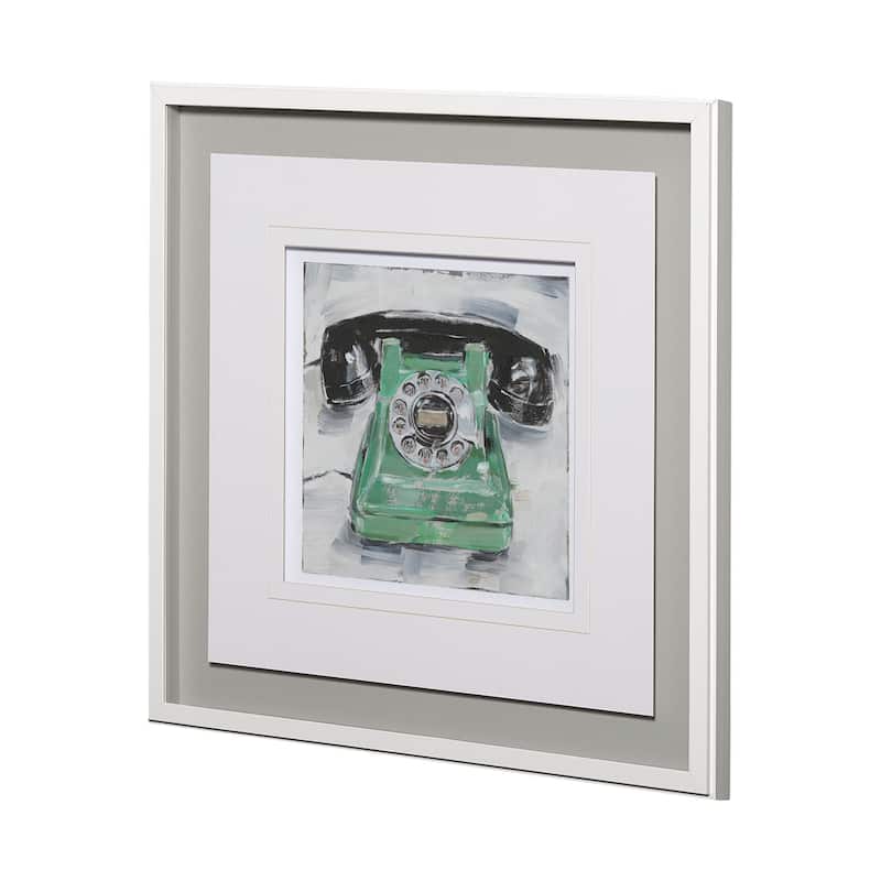 Retro Phone III Framed Art Print