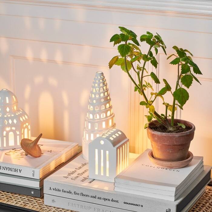 Kähler Urbania Lighthouse High Tower, White - H: 8.9"