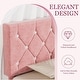 preview thumbnail 41 of 65, VECELO Upholstered Kids Bed Frame with Diamond Tufted Headoard,Twin Size Bed Set of 2