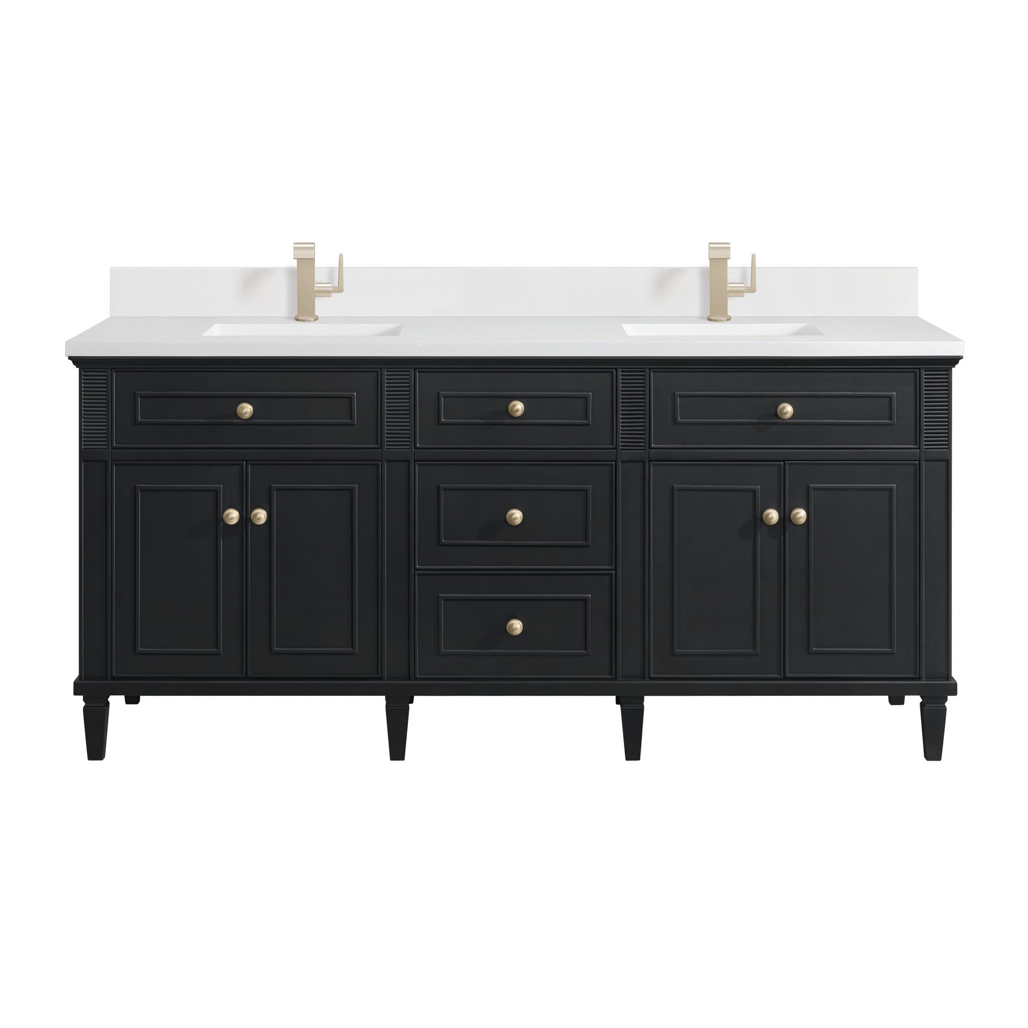 James Martin Vanities 424-V72-1WZ Lorelai 72" Double Basin Wood Vanity