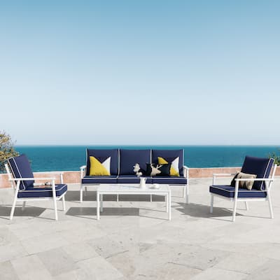Bluebell 4-Piece Aluminum Sofa Set