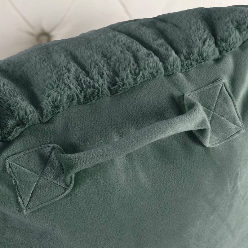 Home Soft Things FoxFauxFur Bedrest