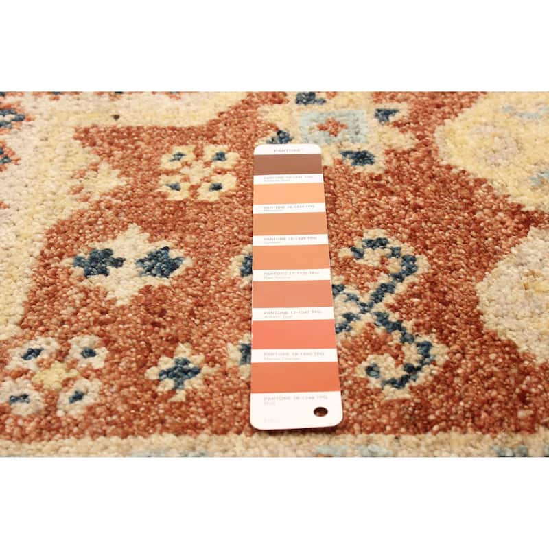 ECARPETGALLERY Hand-knotted Jules Serapi Light Blue Wool Rug - 5'4 x 7'10