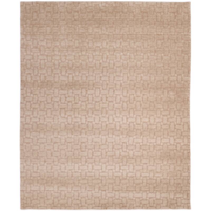 Overton Peyton One-of-a-Kind Handmade Area Rug - 9' x 12' - Beige
