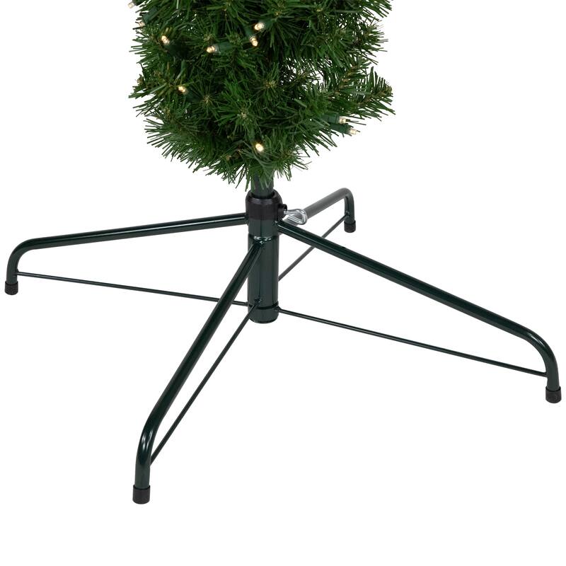 6' Pre-Lit Artificial Pine Cactus Christmas Tree, Warm Clear LED Lights