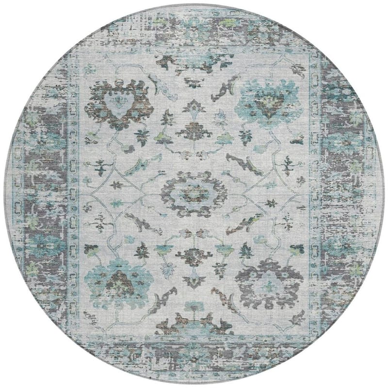 HomeRoots Floral Traditional Rectangle Outdoor Rug