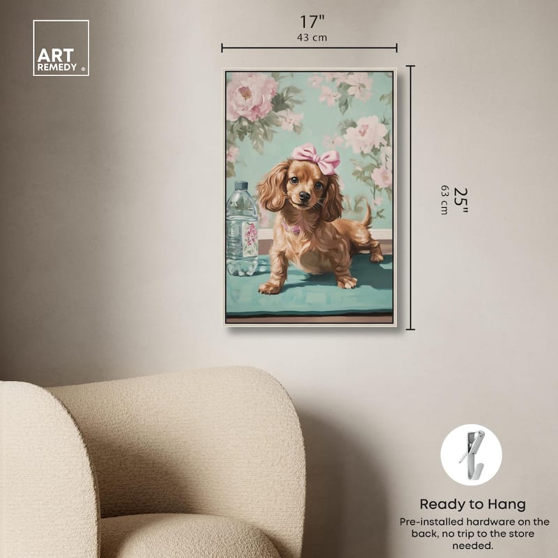 Doxxie Dainty Yoga Canvas by Art Remedy
