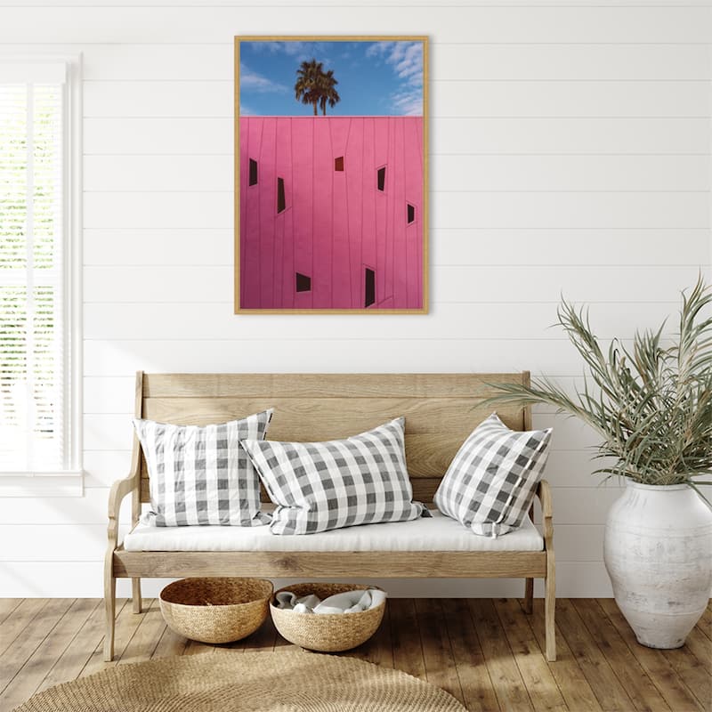 Palm Springs Vibes III by Bethany Young Framed Canvas Wall Art Print - Sylvie Bright Gold
