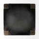 preview thumbnail 4 of 6, Nell Black Metal Seat and Foot Rest with Brown Solid Wood Frame Counter Stool - 18.0L x 15.0W x 30.0H