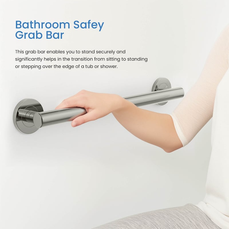 12-Inch Stainless Steel Bathroom Safety Grab Bar