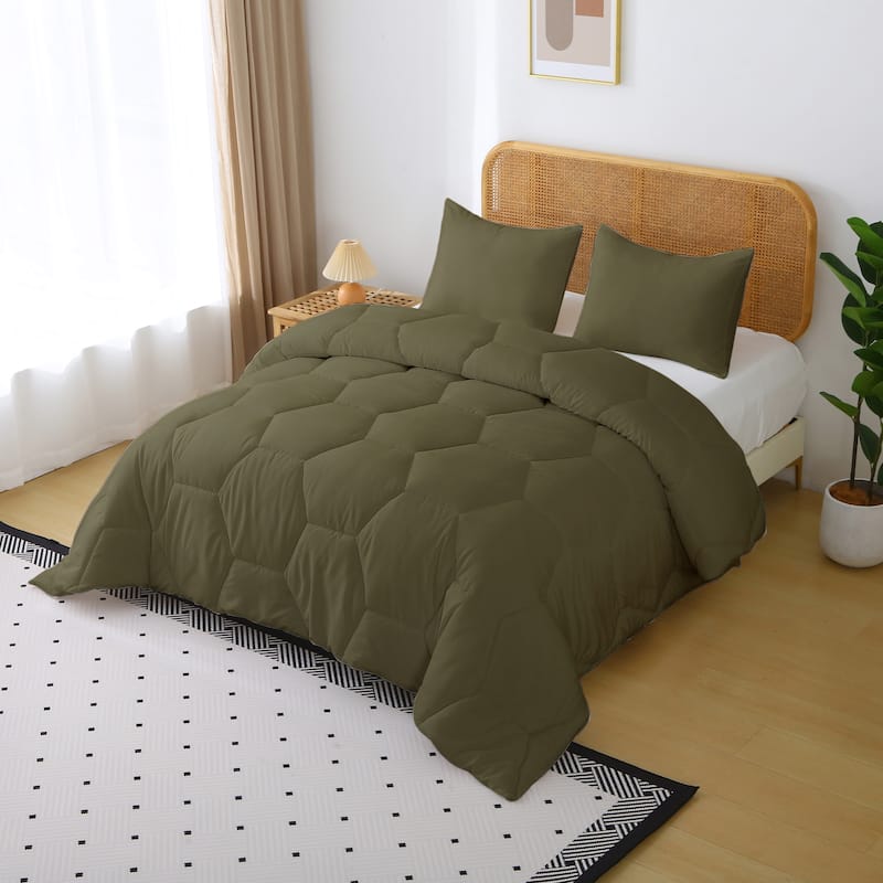 Better Style Home Microfiber Honeycomb Comforter Sets