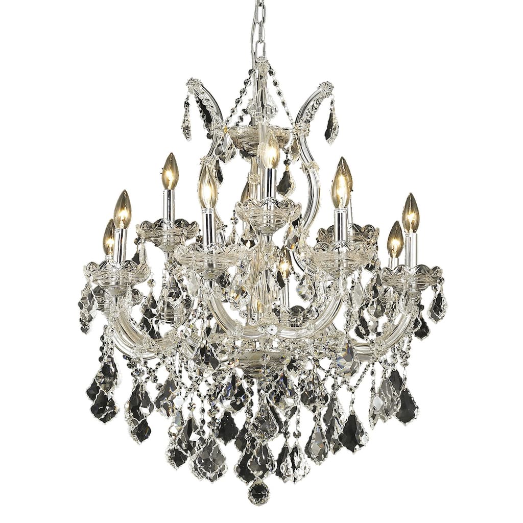 Fleur Illumination Collection Chandelier D:27in H:26in Lt:13 Chrome Finish