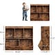 preview thumbnail 12 of 15, Kids 2-Tier Toy Storage Organizer Bookshelf,5 Compartment Bookshelf
