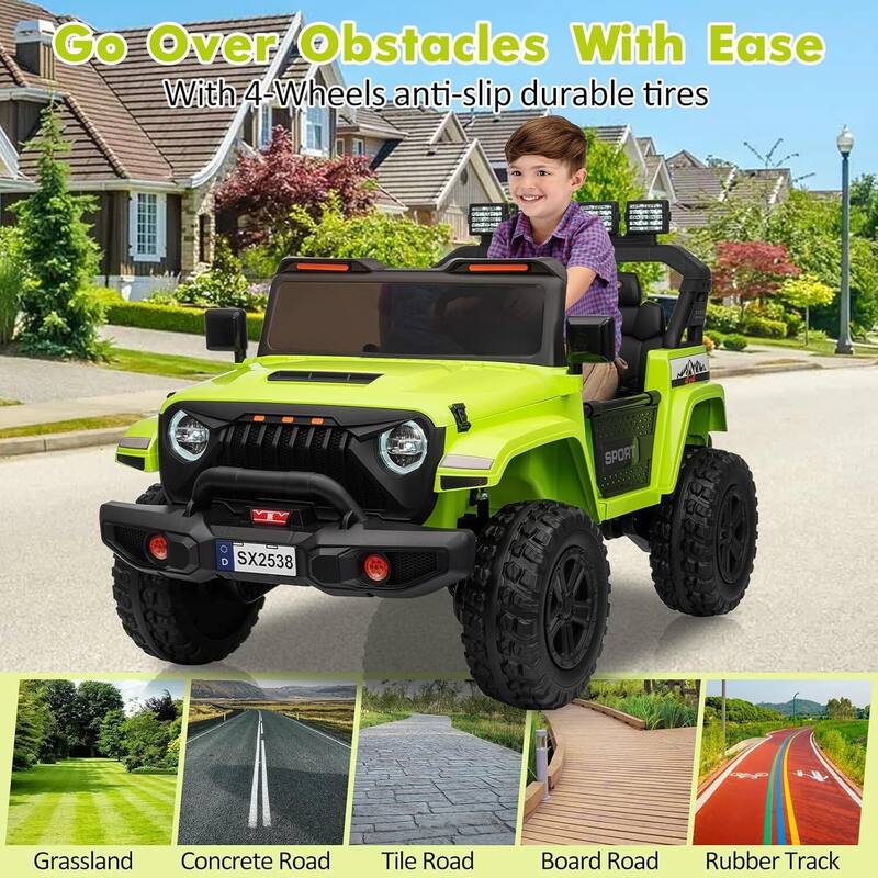 2 Seater Electric Toys Ride On Car with Remote Control, Vehicles for Kids