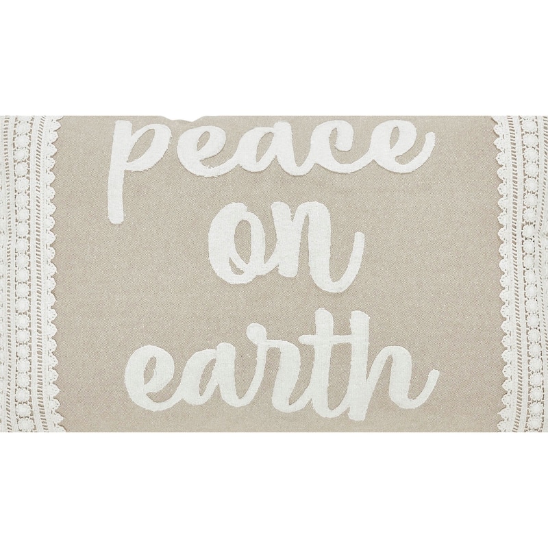 Grace Peace on Earth Pillow 14x22