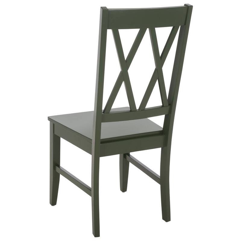 SAFAVIEH HOME Yana Double X-Back Side Chair - 18"W x 22"D x 39"H