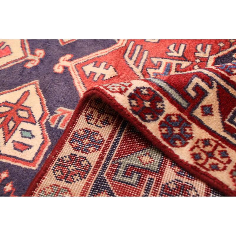 ECARPETGALLERY Hand-knotted Konya Anatolian Navy Wool Rug - 4'2 x 10'4