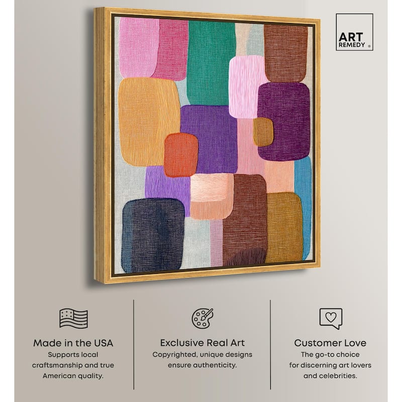 Color Block Cadence I Canvas by Art Remedy