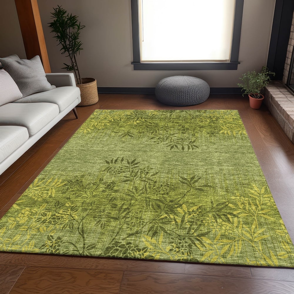 Premium Washable Super Soft Floral Imprints Mayfield Rug