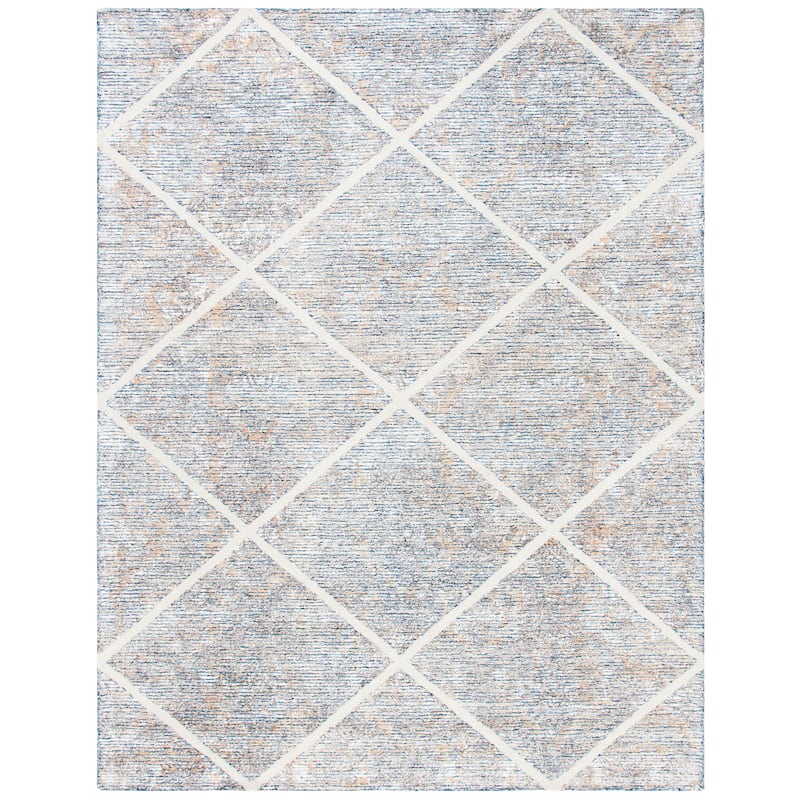 SAFAVIEH Handmade Artistry Riho Trellis Wool Rug - 4' x 6' - Ivory/Gold
