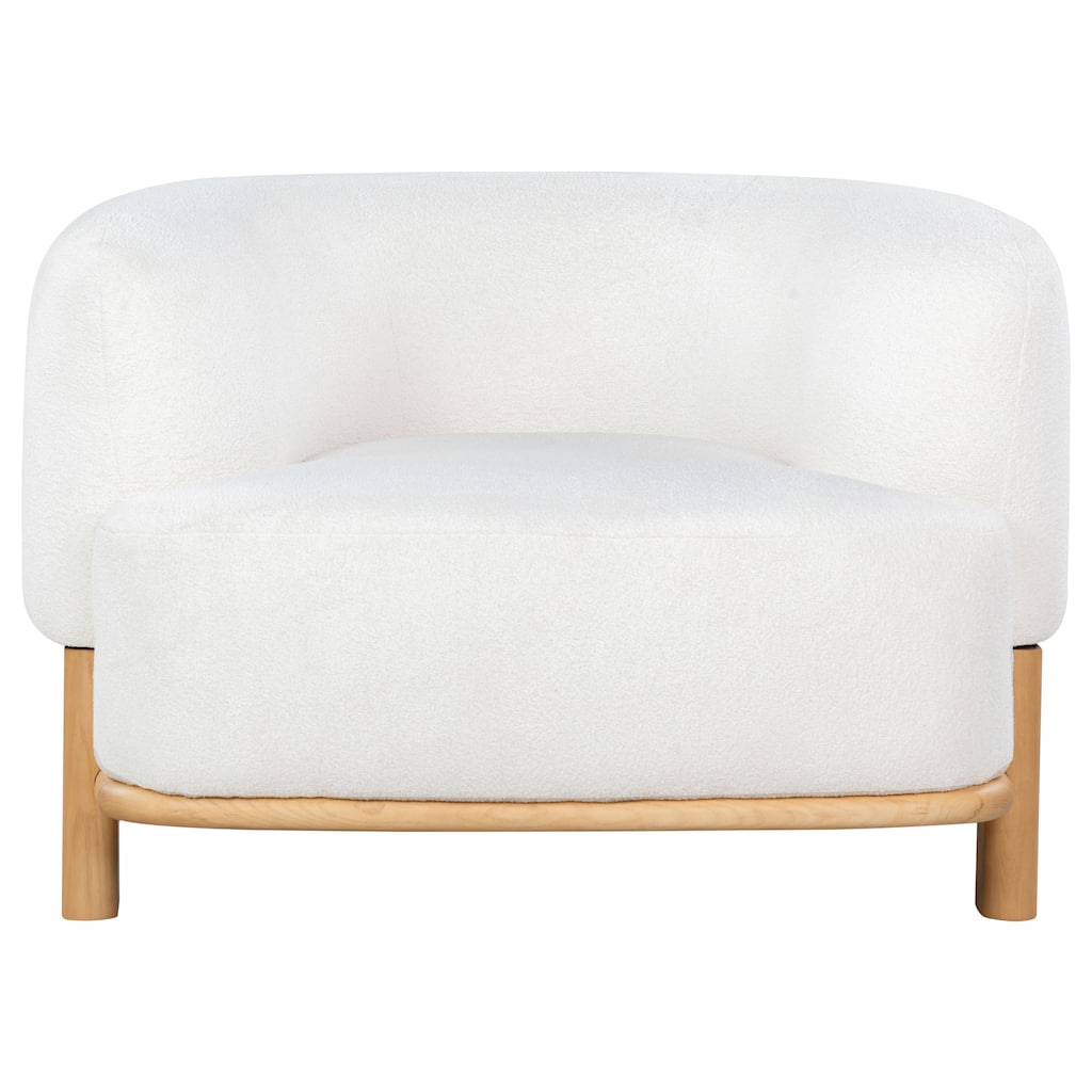 SAFAVIEH Couture Oscar Boucle Accent Chair - 39"W x 34"D x 28"H